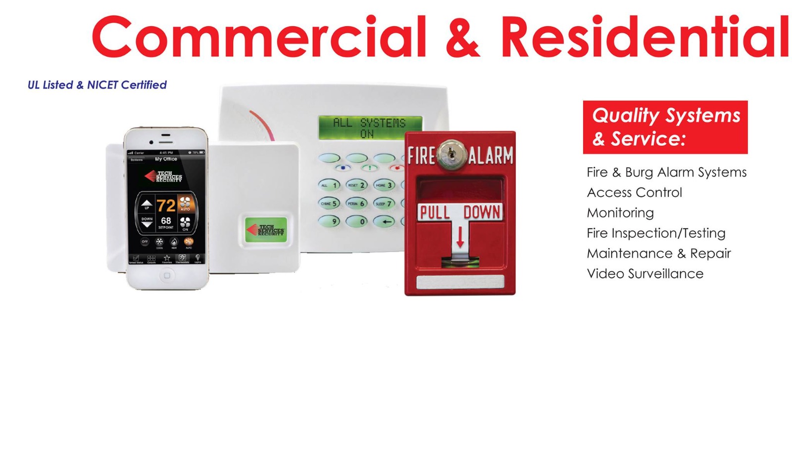 Trust Tech Services of NJ for top-of-the-line alarm systems to protect your business in NJ